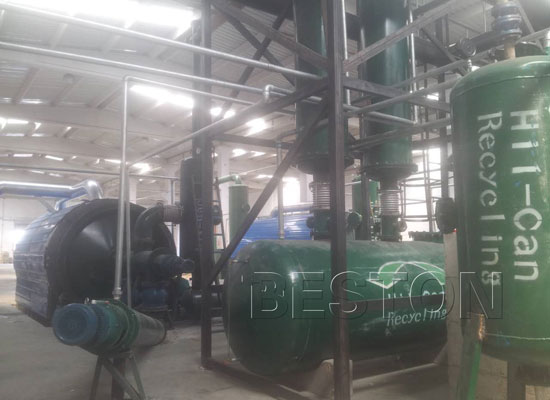 Beston BLJ-6 pyrolysis plant exported to Turkey