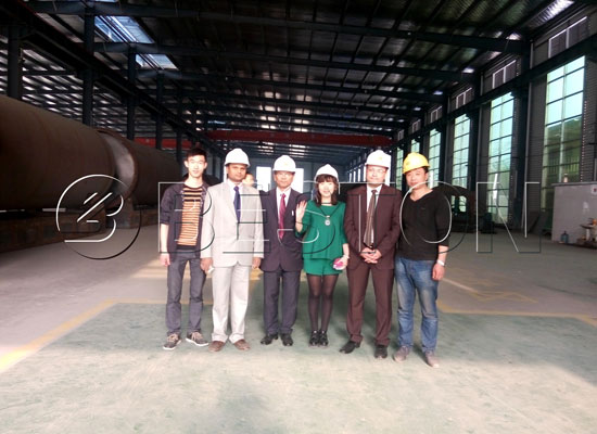 Egypt and Bengal Customers Come to Visit Pyrolysis Plant