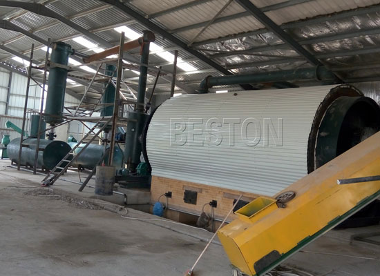 Scrap tyre pyrolysis plant in Jordan-2012