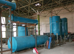 Tyre Pyrolysis Oil Distillation Process