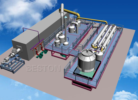 oil from tyres plant