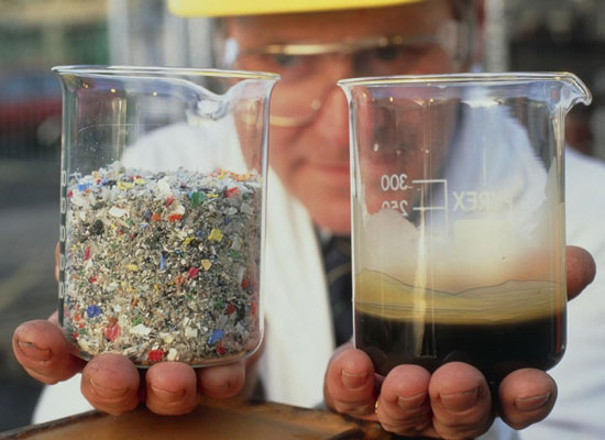 plastic to oil