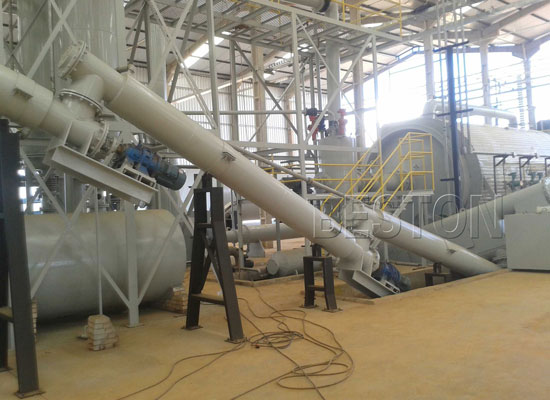 tyre to oil machine