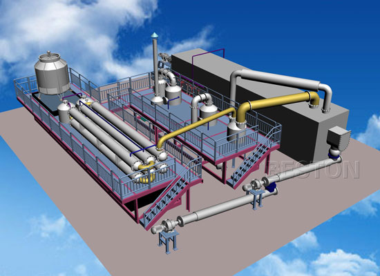 waste plastic to oil plant