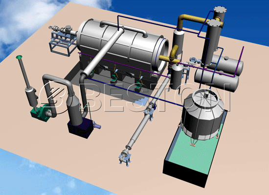 waste plastic pyrolysis machine
